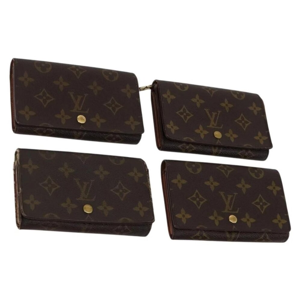 LOUIS VUITTON Monogram Portefeuille Tresol Wallet 4 Set M61736 LV Auth kk574